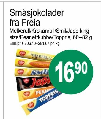 Joker Småsjokolader fra Freia tilbud
