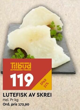 Coop Mega Lutefisk av skrei tilbud