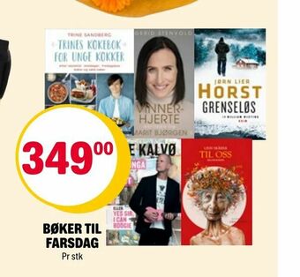 Coop Extra Bøker til farsdag tilbud