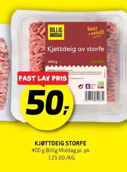 Bunnpris KJØTTDEIG STORFE tilbud