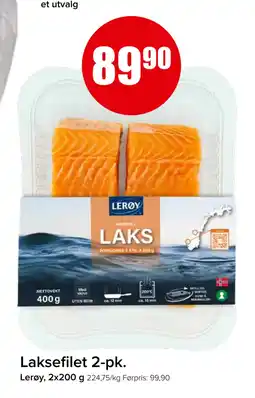 Spar Laksefilet 2-pk tilbud