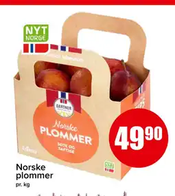 Spar Norske plommer tilbud
