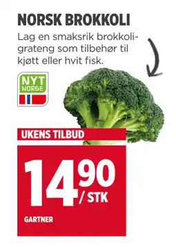 Meny NORSK BROKKOLI tilbud