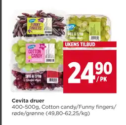 Meny Cevita druer tilbud