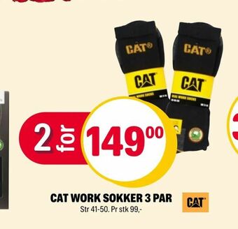 Coop Extra Cat work sokker 3 par tilbud