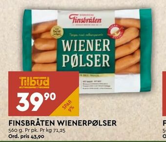 Coop Mega Finsbråten wienerpølser tilbud