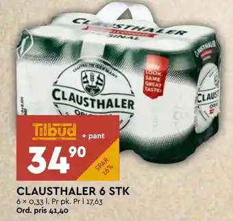 Coop Mega Clausthaler 6 stk tilbud