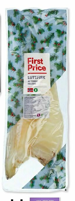 Kiwi Lutefisk av torsk tilbud