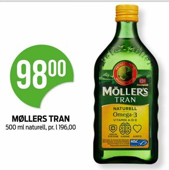 Kiwi Møllers tran tilbud
