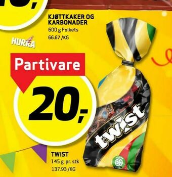 Bunnpris Twist tilbud