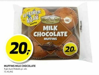 Bunnpris Muffins milk chocolate tilbud
