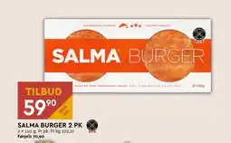 Coop Mega SALMA BURGER 2 PK tilbud