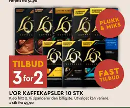 Coop Mega L’OR KAFFEKAPSLER 10 STK tilbud