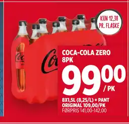 Meny COCA-COLA ZERO 8PK tilbud