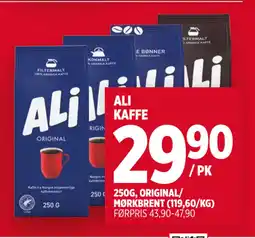 Meny ALI KAFFE tilbud