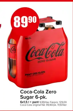 Spar Coca-Cola Zero Sugar 6-pk tilbud