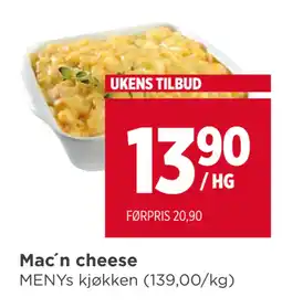 Meny Mac´n cheese tilbud