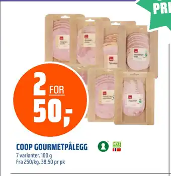 Coop Obs COOP GOURMETPÅLEGG tilbud