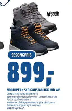 Coop Obs NORTHPEAK SKO GAUSTABLIKK MID WP tilbud
