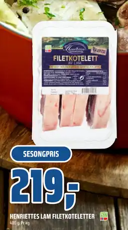 Coop Obs HENRIETTES LAM FILETKOTELETTER tilbud