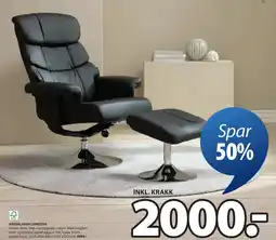 JYSK HASSELAGER LENESTOL tilbud