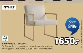 JYSK KALUNDBORG LENESTOL tilbud