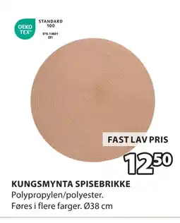 JYSK KUNGSMYNTA SPISEBRIKKE tilbud