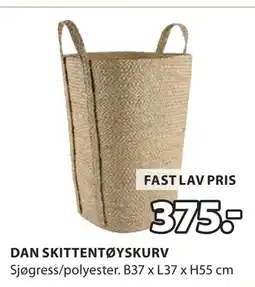 JYSK DAN SKITTENTØYSKURV tilbud
