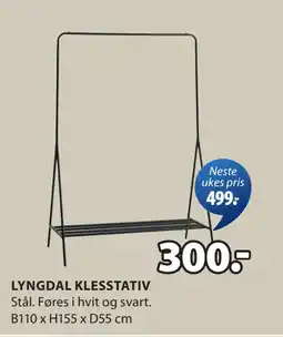 JYSK LYNGDAL KLESSTATIV tilbud