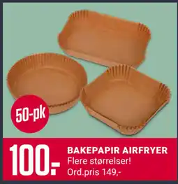 Europris BAKEPAPIR AIRFRYER tilbud