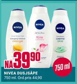 Europris NIVEA DUSJSÅPE tilbud