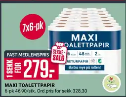 Europris MAXI TOALETTPAPIR tilbud