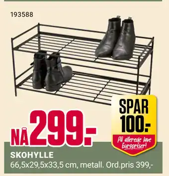 Europris SKOHYLLE tilbud