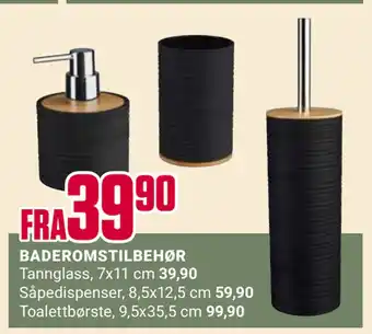 Europris BADEROMSTILBEHØR tilbud