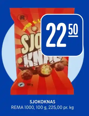 Rema 1000 SJOKOKNAS tilbud
