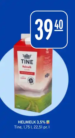 Rema 1000 HELMELK 3,5% tilbud