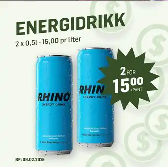 Holdbart ENERGIDRIKK tilbud