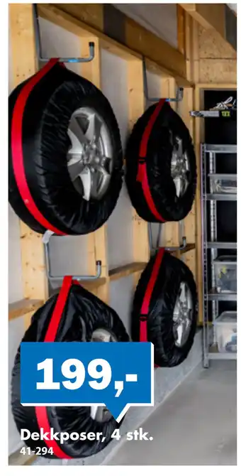 Biltema Dekkposer, 4 stk tilbud