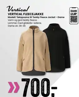 Sport Outlet VERTICAL FLEECEJAKKE tilbud