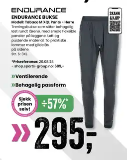 Sport Outlet ENDURANCE BUKSE tilbud