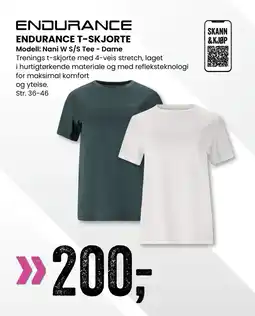 Sport Outlet ENDURANCE T-SKJORTE tilbud