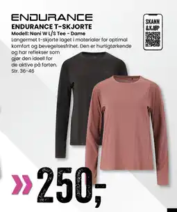Sport Outlet ENDURANCE T-SKJORTE tilbud