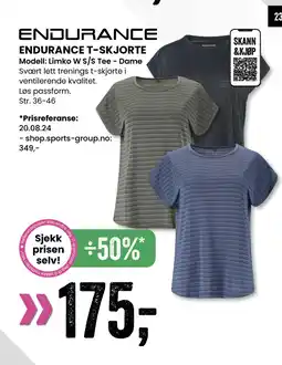 Sport Outlet ENDURANCE T-SKJORTE tilbud