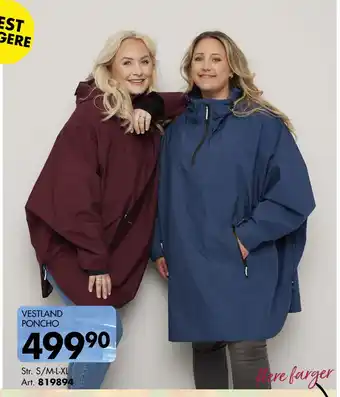 Sparkjøp VESTLAND PONCHO tilbud