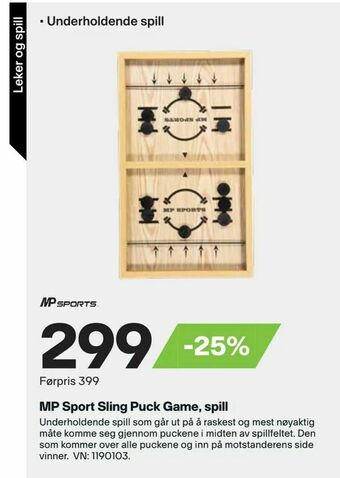 XXL Sport MP Sport Sling Puck Game, spill tilbud