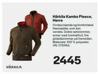 XXL Sport Härkila Kamko Fleece, Herre tilbud