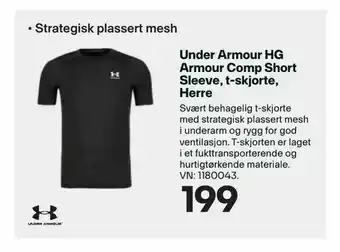 XXL Sport Under Armour HG Armour Comp Short Sleeve, t-skjorte, Herre tilbud