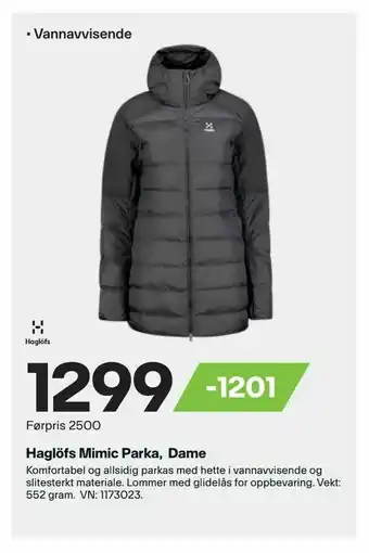 XXL Sport Haglöfs Mimic Parka, Dame tilbud