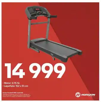 XXL Sport Horizon Treadmill T202, tredemølle tilbud