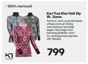 XXL Sport Kari Traa Else Half Zip W, Dame tilbud